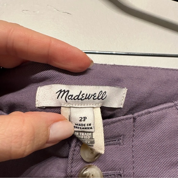 Madewell The Harlow Wide Leg Pant Smoky Grape 2 Petite - Picture 5 of 8